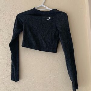 Gymshark seamless long sleeves crop top